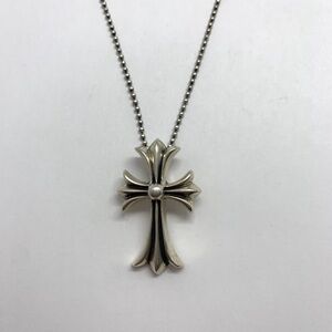 Authentic Chrome Hearts Cross Pendant Necklace Sterling Silver